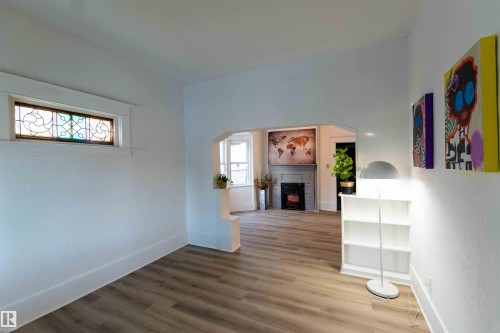 11734 87 Street, Edmonton, AB - Indoor Photo Showing Other Room With Fireplace
