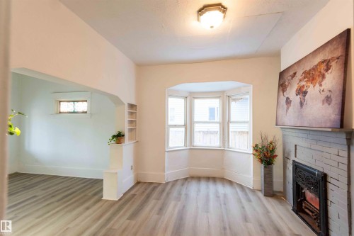 11734 87 Street, Edmonton, AB - Indoor Photo Showing Other Room With Fireplace
