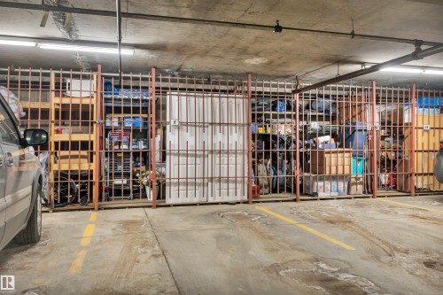 View of garage - 203 35 Sir Winston Churchill Avenue, St. Albert, AB - Indoor Photo Showing Garage
