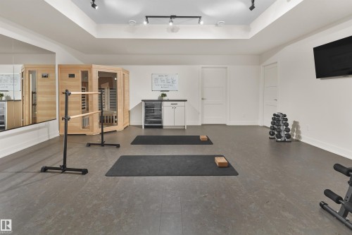 4183 Cameron Heights Point(E), Edmonton, AB - Indoor Photo Showing Gym Room