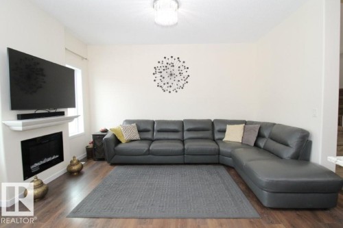 3043 Checknita Way, Edmonton, AB - Indoor Photo Showing Living Room With Fireplace
