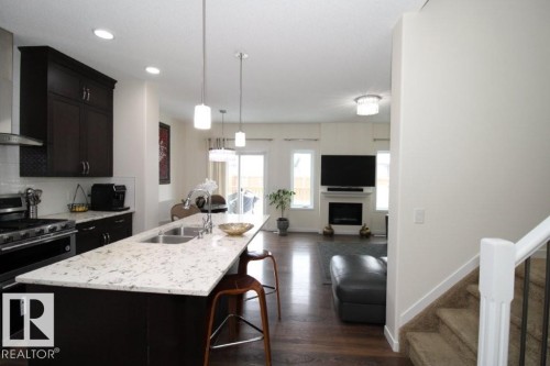 3043 Checknita Way, Edmonton, AB - Indoor Photo Showing Kitchen With Double Sink With Upgraded Kitchen