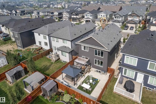 Aerial perspective of suburban area - 3607 46 Avenue, Beaumont, AB - Outdoor With View