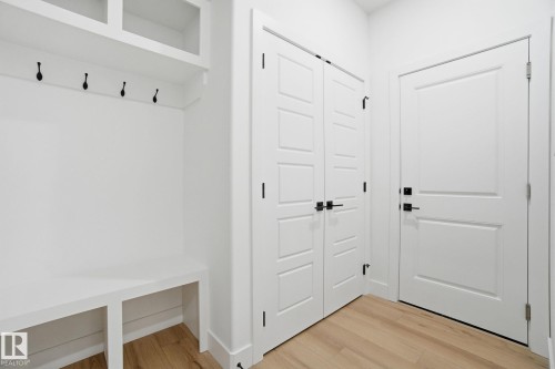 Mudroom featuring light wood-style floors - 2408 208 Street, Edmonton, AB - Indoor Photo Showing Other Room