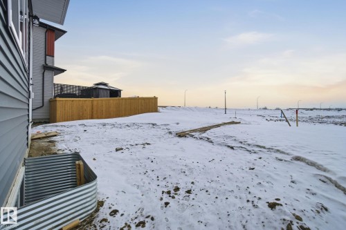 View of yard covered in snow - 2408 208 Street, Edmonton, AB - Outdoor
