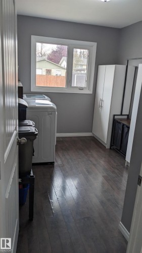 3rd bedroom upstairs was turned into a Laundry Room - 6307 Marler Dr, Camrose, AB - Indoor