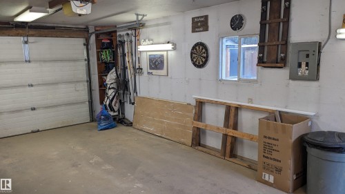 Heated, Insulated, 240v Panel - 6307 Marler Dr, Camrose, AB - Indoor Photo Showing Garage