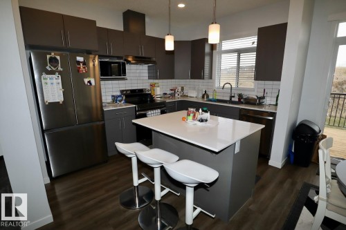8741 Carson Way Sw, Edmonton, AB - Indoor Photo Showing Kitchen With Upgraded Kitchen