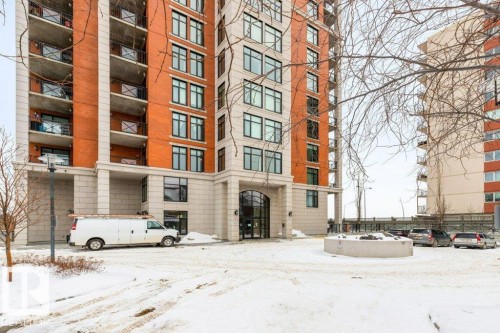 308 9020 Jasper Avenue, Edmonton, AB - Outdoor With Balcony With Facade