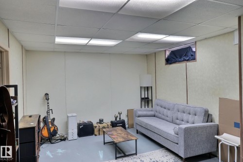 Lower Level Family Room - 18285 84 Avenue, Edmonton, AB - Indoor Photo Showing Basement