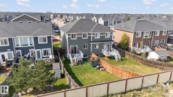 Aerial perspective of suburban area - 