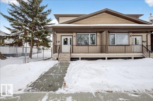 View of front facade with a porch - 12761 119 St, Edmonton, AB - Outdoor