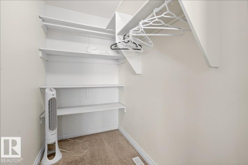 Walk in closet with light carpet - 12761 119 St, Edmonton, AB - Indoor With Storage