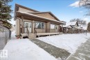 Snow covered property - 12761 119 St, Edmonton, AB  - Outdoor With Deck Patio Veranda 
