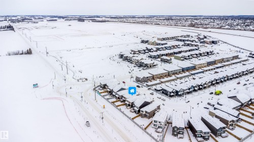 View of snowy aerial view - 15 Chambery Crescent, St. Albert, AB - Outdoor With View