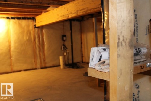 View of below grade area - 22 6519 46 Street, Wetaskiwin, AB - Indoor Photo Showing Laundry Room