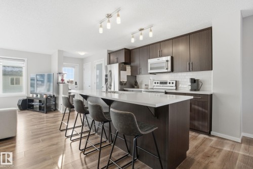529 Crystallina Nera Drive, Edmonton, AB - Indoor Photo Showing Kitchen With Upgraded Kitchen