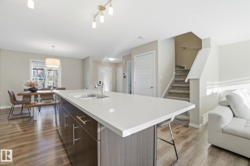 529 Crystallina Nera Drive, Edmonton, AB - Indoor Photo Showing Kitchen With Double Sink