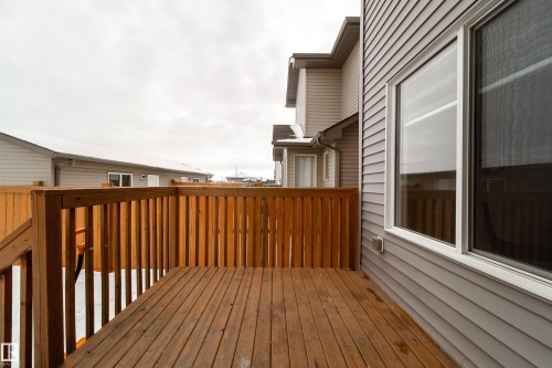 View of wooden deck - 2919 15 Street, Edmonton, AB - Outdoor With Exterior