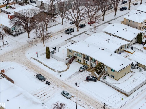 View of snowy aerial view - 7918 121 Avenue, Edmonton, AB - Outdoor With View