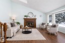 1511 104 Street, Edmonton, AB  - Indoor Photo Showing Living Room With Fireplace 