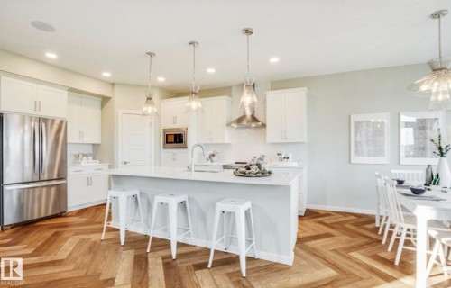 17355 3 Street, Edmonton, AB - Indoor Photo Showing Kitchen With Upgraded Kitchen