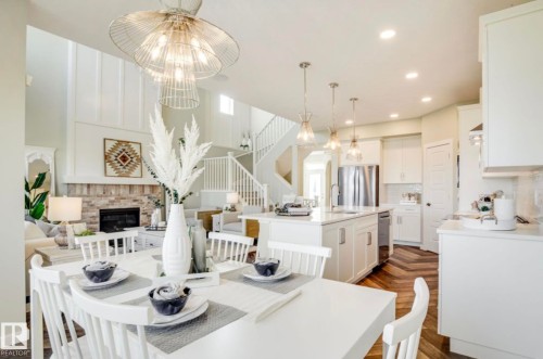 17355 3 Street, Edmonton, AB - Indoor Photo Showing Dining Room