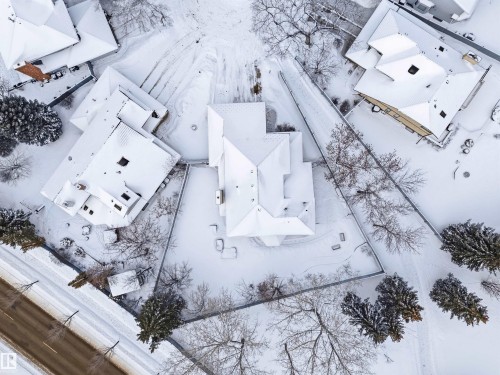 Snowy aerial view with a residential view - 326 O'Connor Close, Edmonton, AB - Outdoor With View