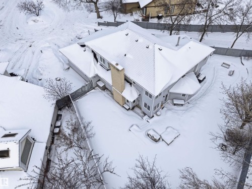 View of snowy aerial view - 326 O'Connor Close, Edmonton, AB - Outdoor