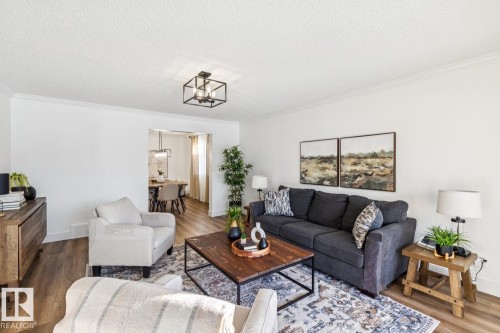 3021 105A Street, Edmonton, AB - Indoor Photo Showing Living Room