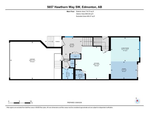 View of home floor plan - 5657 Hawthorn Way, Edmonton, AB - Other