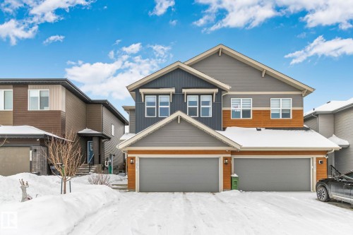 View of front of property with an attached garage - 324 41 Street, Edmonton, AB - Outdoor With Facade