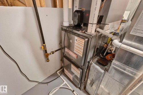 Utility room with heating unit - 324 41 Street, Edmonton, AB - Indoor Photo Showing Basement