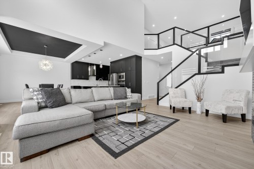 4413 39 Street, Beaumont, AB - Indoor Photo Showing Living Room