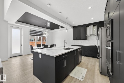 4413 39 Street, Beaumont, AB - Indoor Photo Showing Kitchen With Double Sink With Upgraded Kitchen