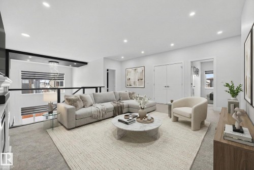 4413 39 Street, Beaumont, AB - Indoor Photo Showing Living Room