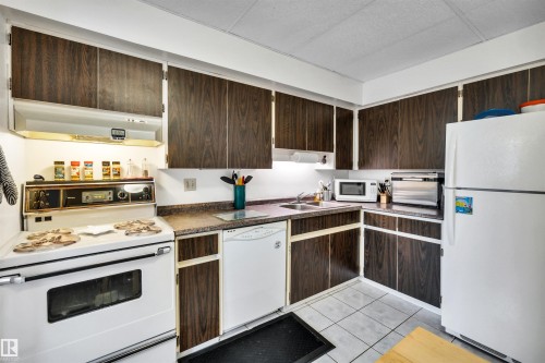 3314 130A Avenue, Edmonton, AB - Indoor Photo Showing Kitchen With Double Sink