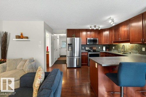 3457 11 Street, Edmonton, AB - Indoor Photo Showing Kitchen With Stainless Steel Kitchen