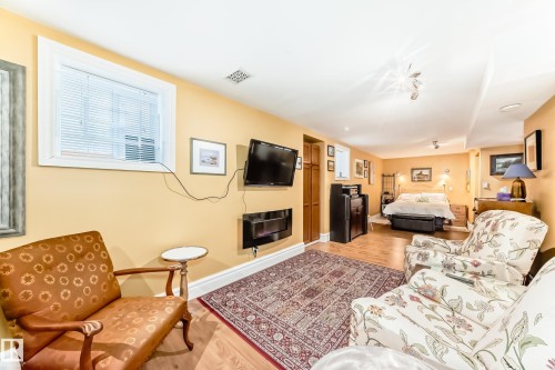 14536 103 Avenue, Edmonton, AB - Indoor Photo Showing Living Room With Fireplace