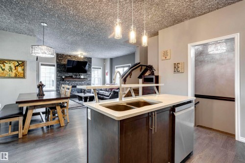 3351 Weidle Way, Edmonton, AB - Indoor Photo Showing Kitchen With Double Sink