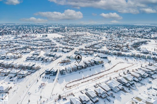 Aerial view of residential area - 28 Harley Way, Spruce Grove, AB - Outdoor With View