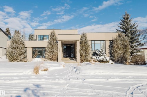 Contemporary home with stucco siding - 6307 125 Street, Edmonton, AB - Outdoor