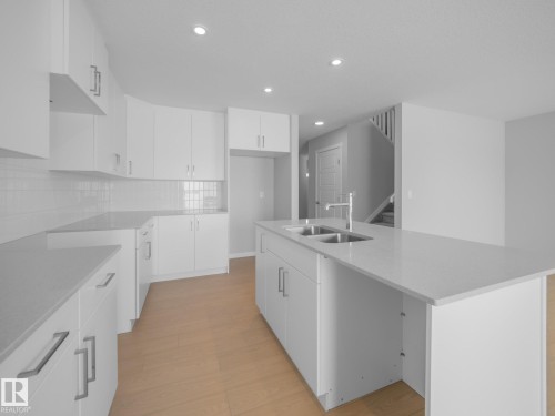 348 172 Avenue, Edmonton, AB - Indoor Photo Showing Kitchen With Double Sink With Upgraded Kitchen