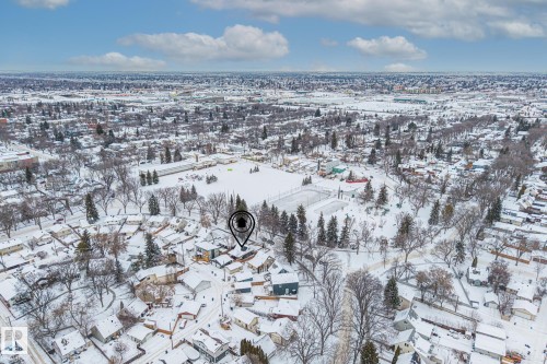 View of snowy aerial view - 5911 119 Avenue, Edmonton, AB - Outdoor With View