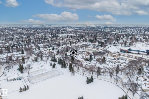 View of snowy aerial view - 5911 119 Avenue, Edmonton, AB - Outdoor With View