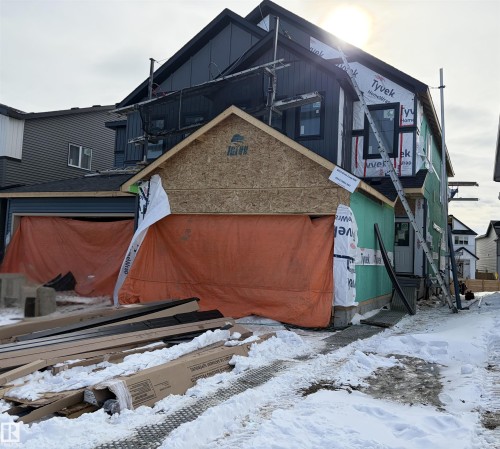View of snowy exterior - 8923 Elves Loop, Edmonton, AB - Outdoor