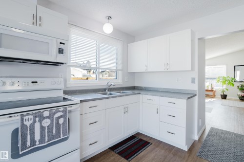 6 Kiniski Crescent, Edmonton, AB - Indoor Photo Showing Kitchen With Double Sink