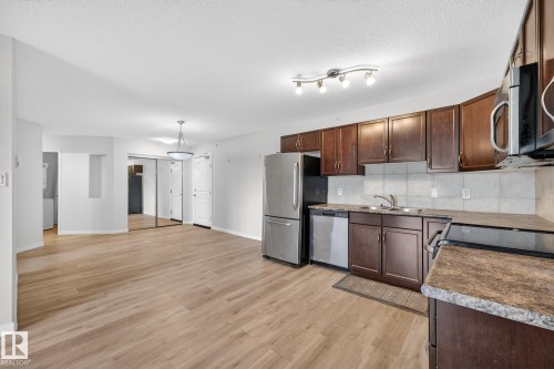 416 1204 156 Street, Edmonton, AB - Indoor Photo Showing Kitchen With Double Sink