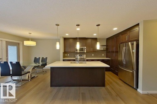 2342 Wonnacott Crescent, Edmonton, AB - Indoor Photo Showing Kitchen With Double Sink With Upgraded Kitchen
