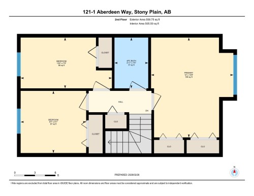 View of home floor plan - 121 1 Aberdeen Way, Stony Plain, AB - Other
